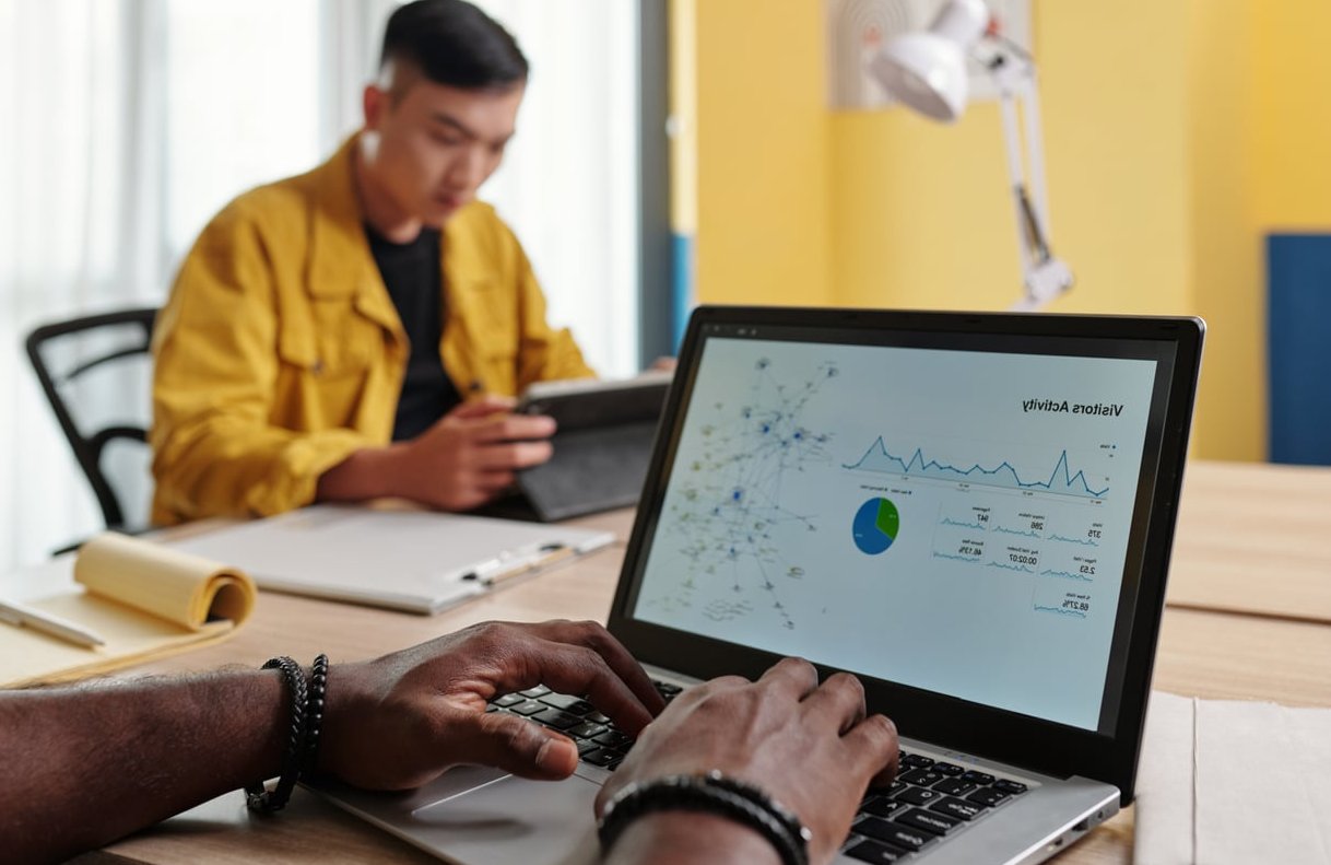 google ads dashboard laptop