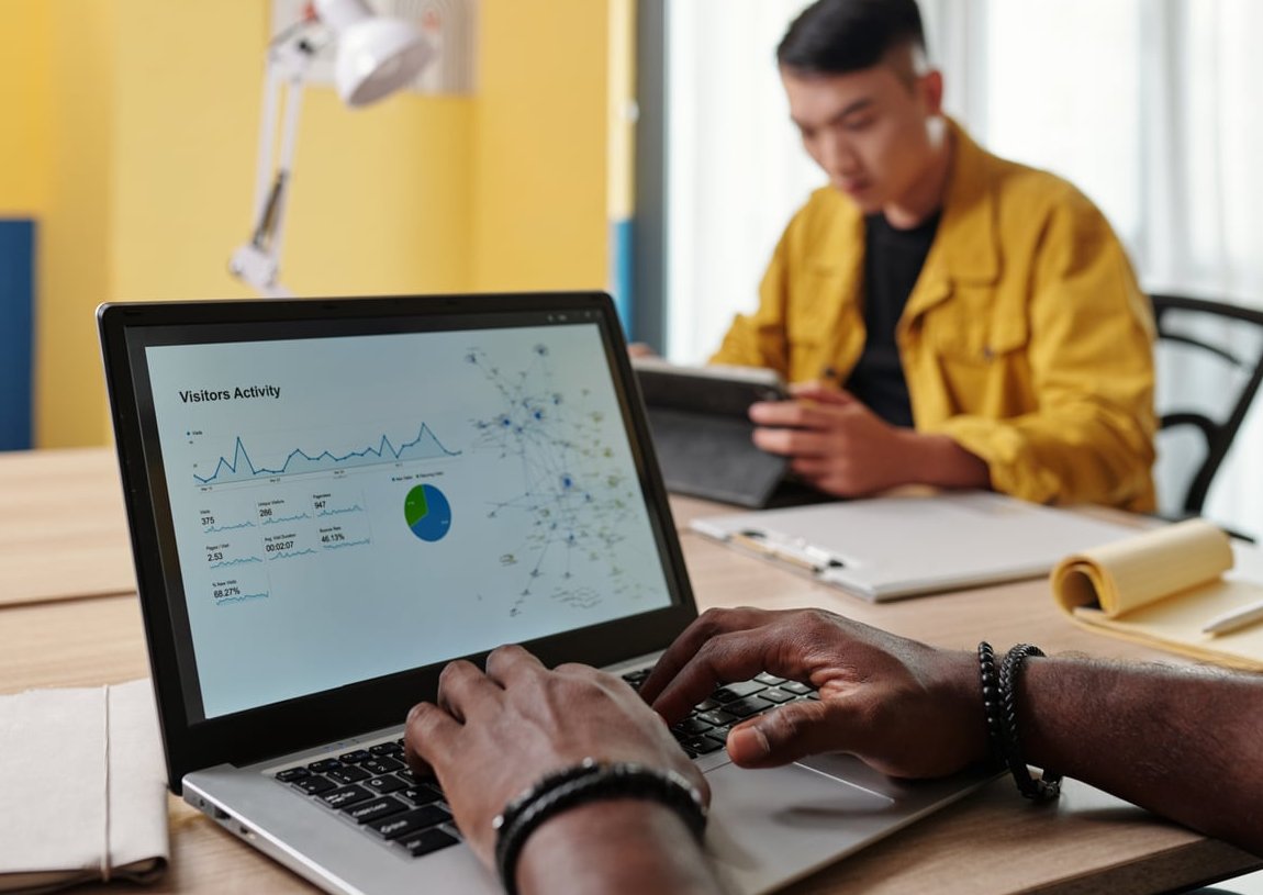 google ads dashboard laptop